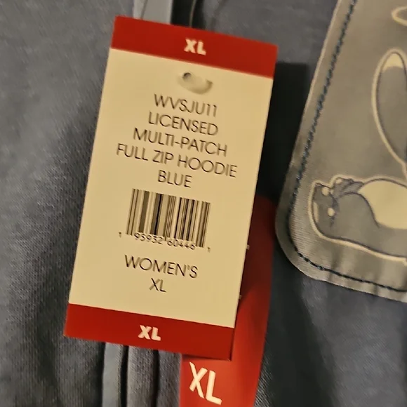 Blue Stitch 'Ohana' Character Zip Hoodie - Picture 3 of 6